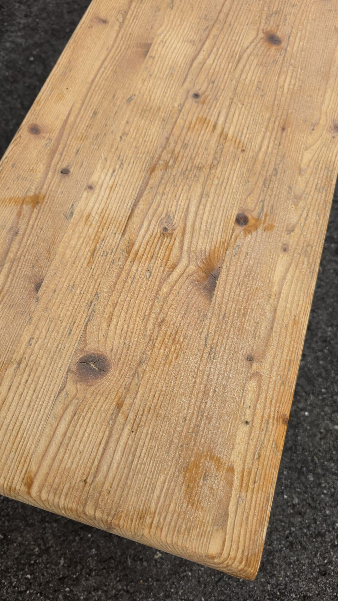 Méribel bench in solid pine by Charlotte Perriand, France, 1970