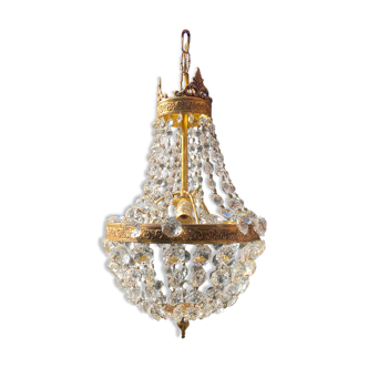 Hot air balloon grapefruit chandelier