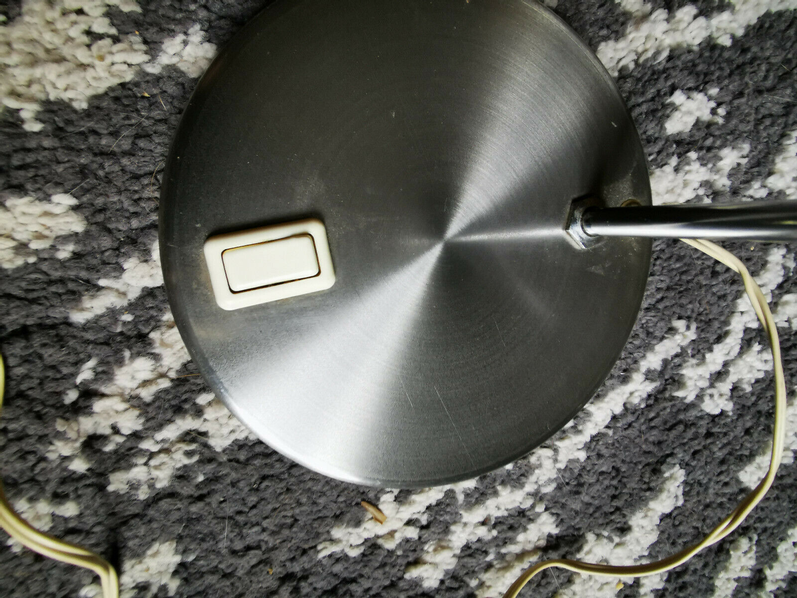 Lampe eye ball vintage alu d'époque  électricite d'origine