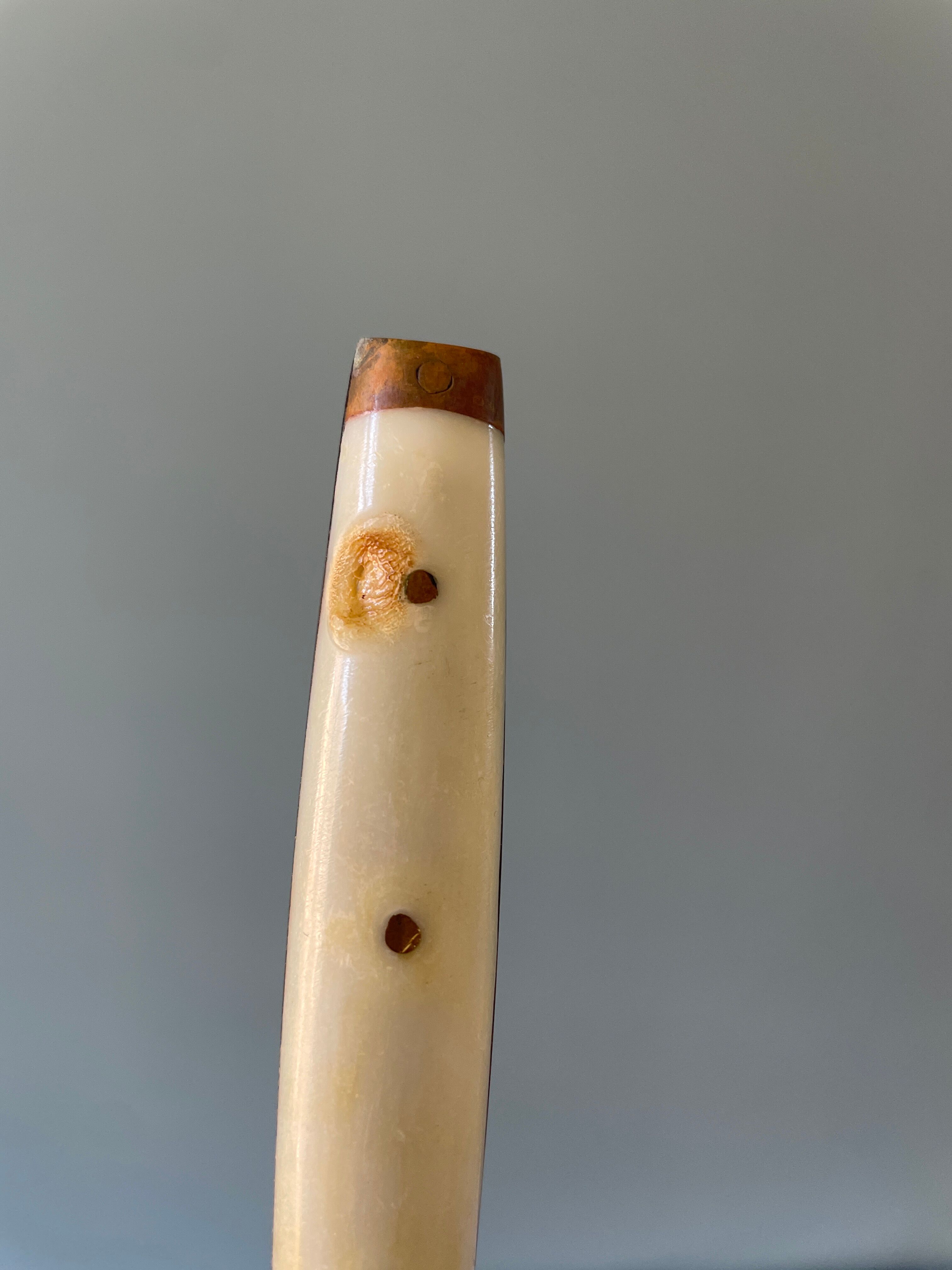 Series of 12 serrated vintage table knives