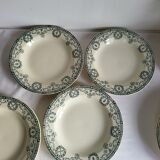 11 Deep Plates Ironstone Salins Cambacérès Decor