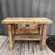 Workbench made of old wood