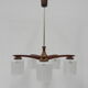 Vintage hanging lamp with 5 glass shades