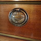 Louis XVI style semainier in mahogany veneer