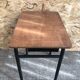 Old desk single desk child metal box + vintage wood tray #6