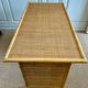 Bamboo & rattan wicker desk with 5 drawers by Dal Vera, Italy, 1970s