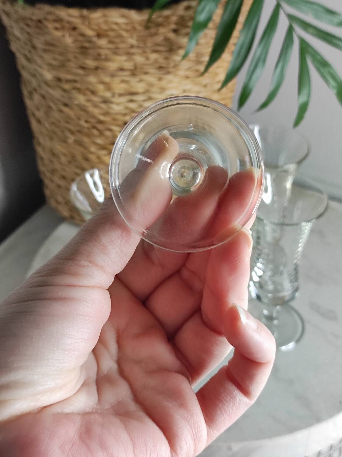Vintage liqueur glasses