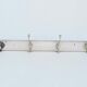 Coat rack with 4 iron hooks from 1900