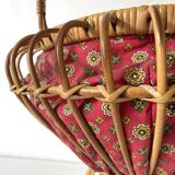 Rattan and Provencal fabric worker