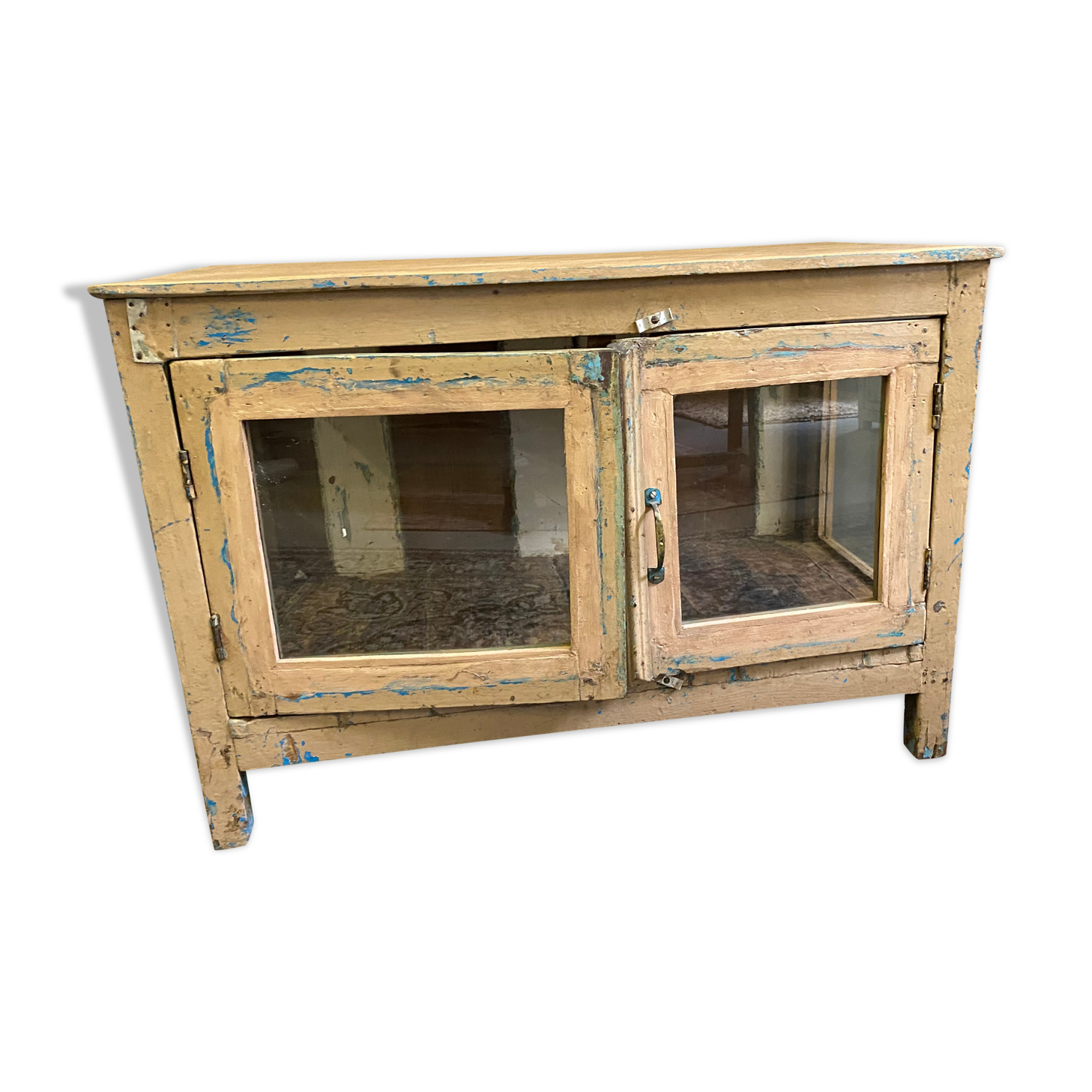 Wooden glass display cabinet