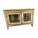 Vitrine en verre en bois