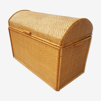 Vintage rattan box