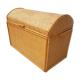 Coffre vintage rotin