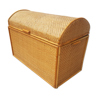 Vintage rattan box