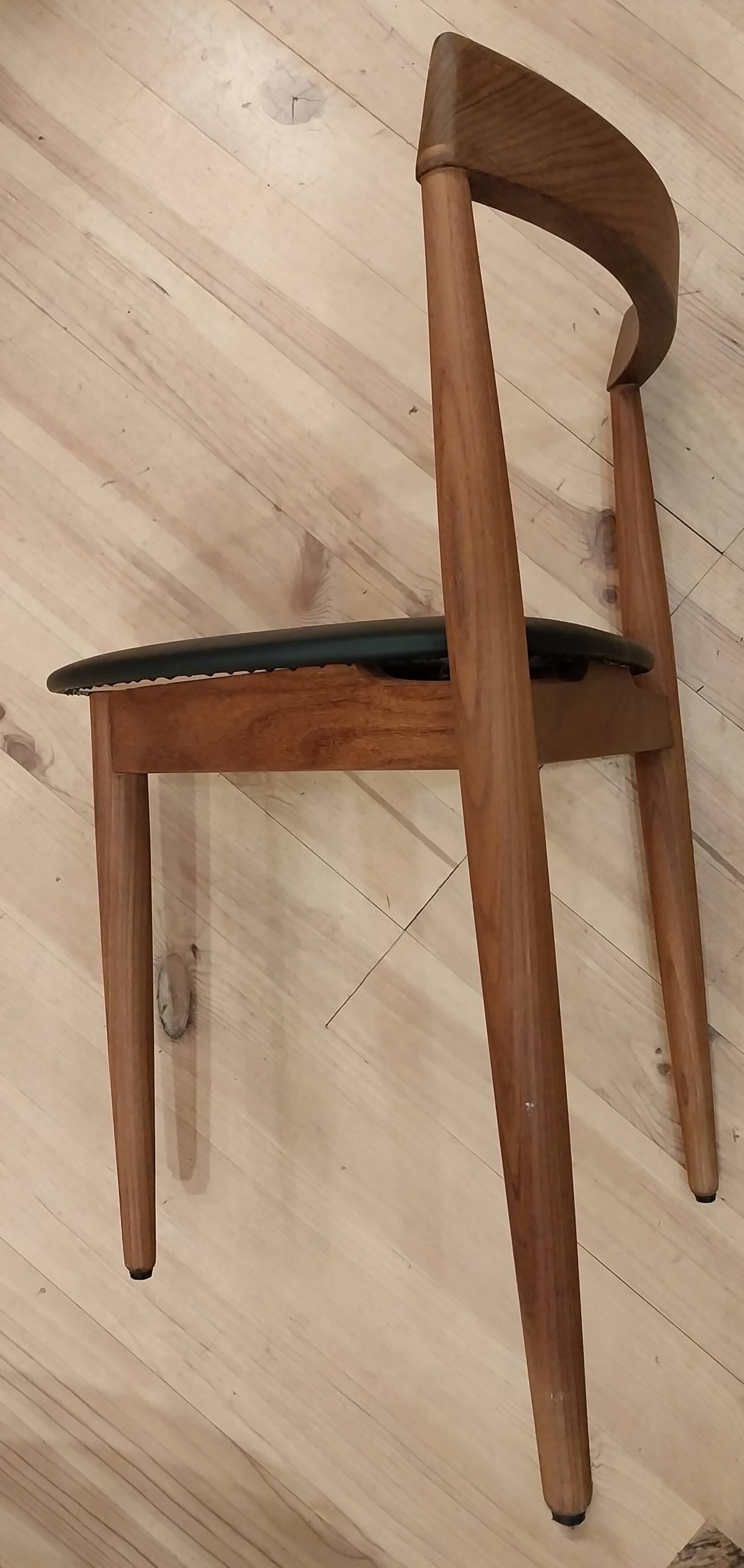 4 chaises "roundette" Hans Olsen par Frem Rolje 1960