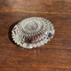 Classic glass ashtray with rose design and cigarette holder D13