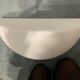 Large Opaline Glass White Sconces, 1980s, Set of 2