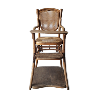 Chaise haute cannée