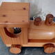 Child nightlight locomotive wood