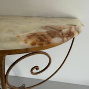 Console murale flottante en fer forgé du milieu du siècle, 1950, Italie