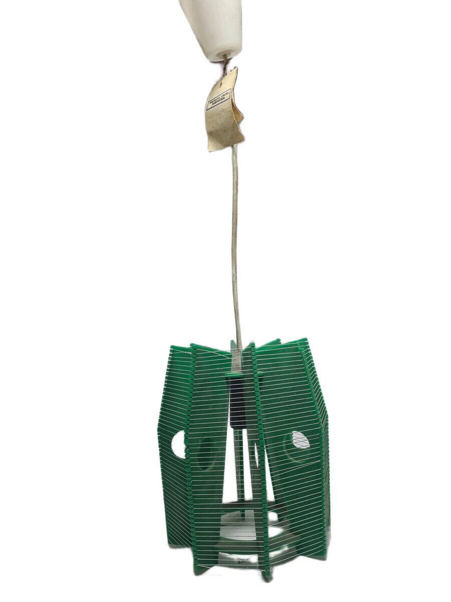 Vintage pendant lamp by Huta Sedzimira in Cracow, Poland, 1980s