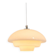 Mid-century glass pendant light (Denmark, 1970s).