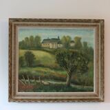 Tableau ancien paysage