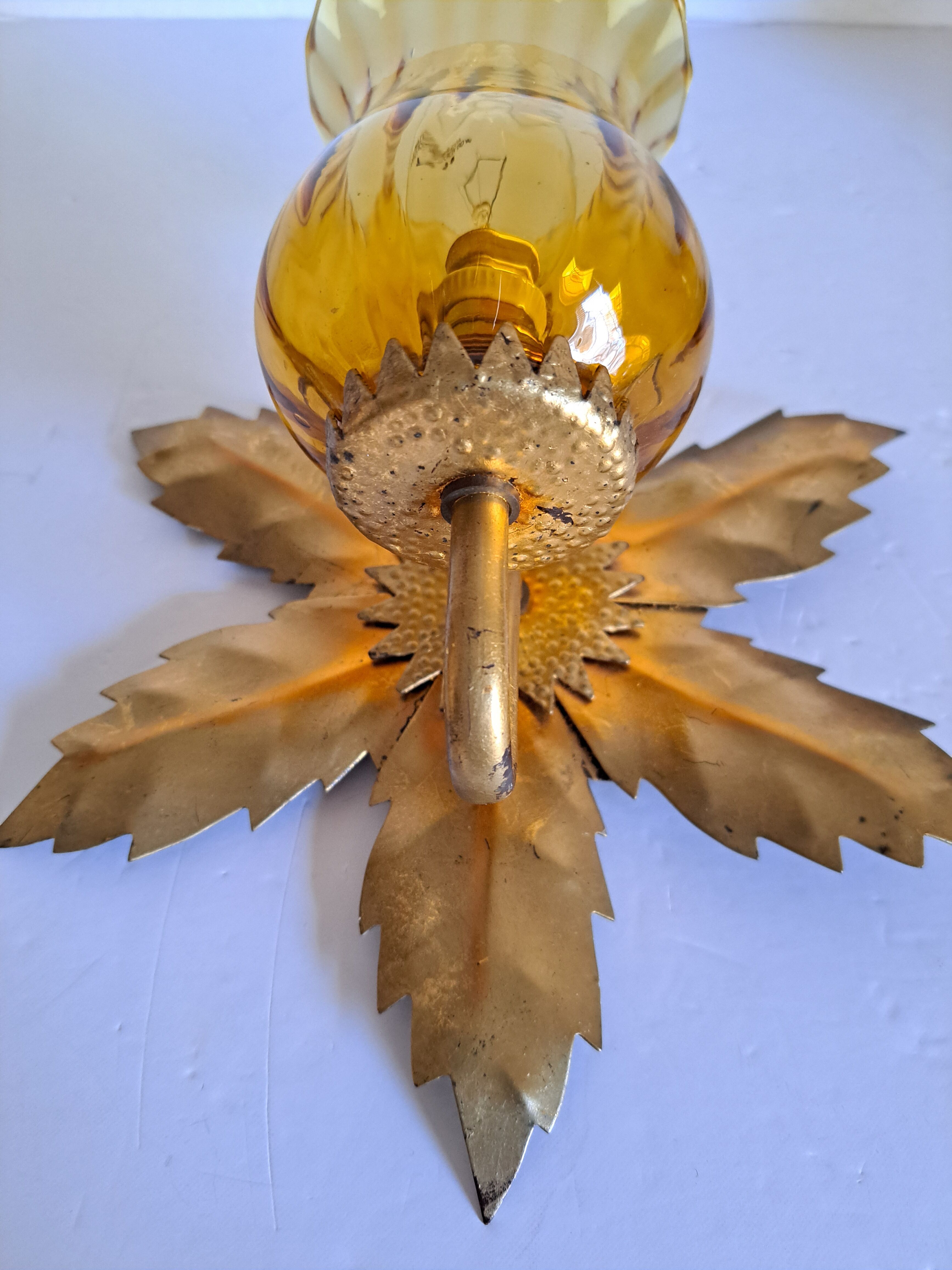 Pair of golden sconces