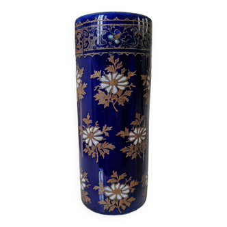 Enamelled scroll vase