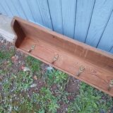 Very large antique wooden shelf/pot rack