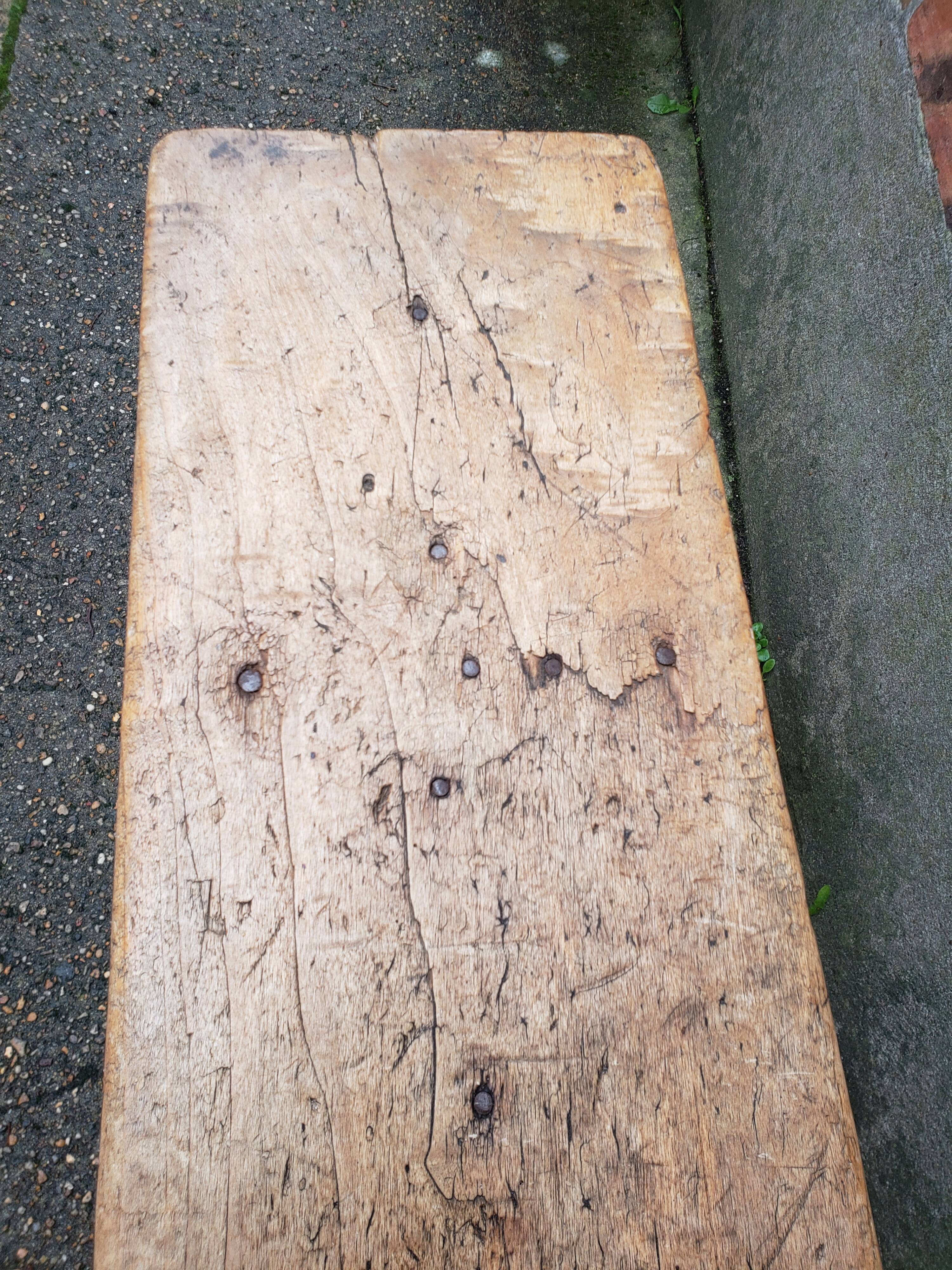 Wooden farm bench val de loi