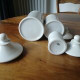 19th century white porcelain pharmacy pots.