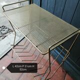 Vinyl door side table