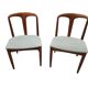 Set of two modern Juliane teak dining chairs by J. Andersen