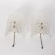 Pair of 1960s vintage wall lamps in crystal brass Italian design