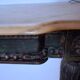 Antique console, late 19th century, Napoleon III, made of wood and marble.