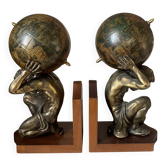 Pair of large vintage Mercurio d'Oro bookends