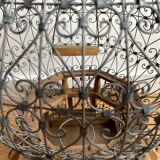 Wooden and metal birdcage