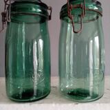 Glass jars 1 l vintage brand solidex