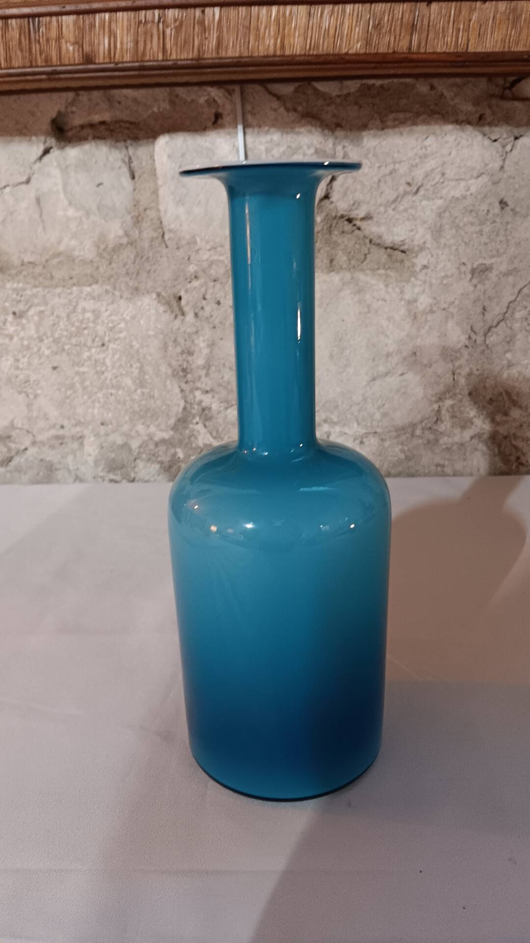 Vase Gul par Otto Brauer pour Holmegaard