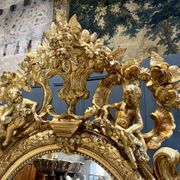 Mirror with Putti in Gilded Wood from the Napoléon III Period 1.96m x 1.33m