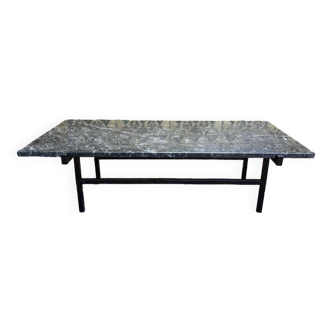 1950/1960 coffee table in iron and marble