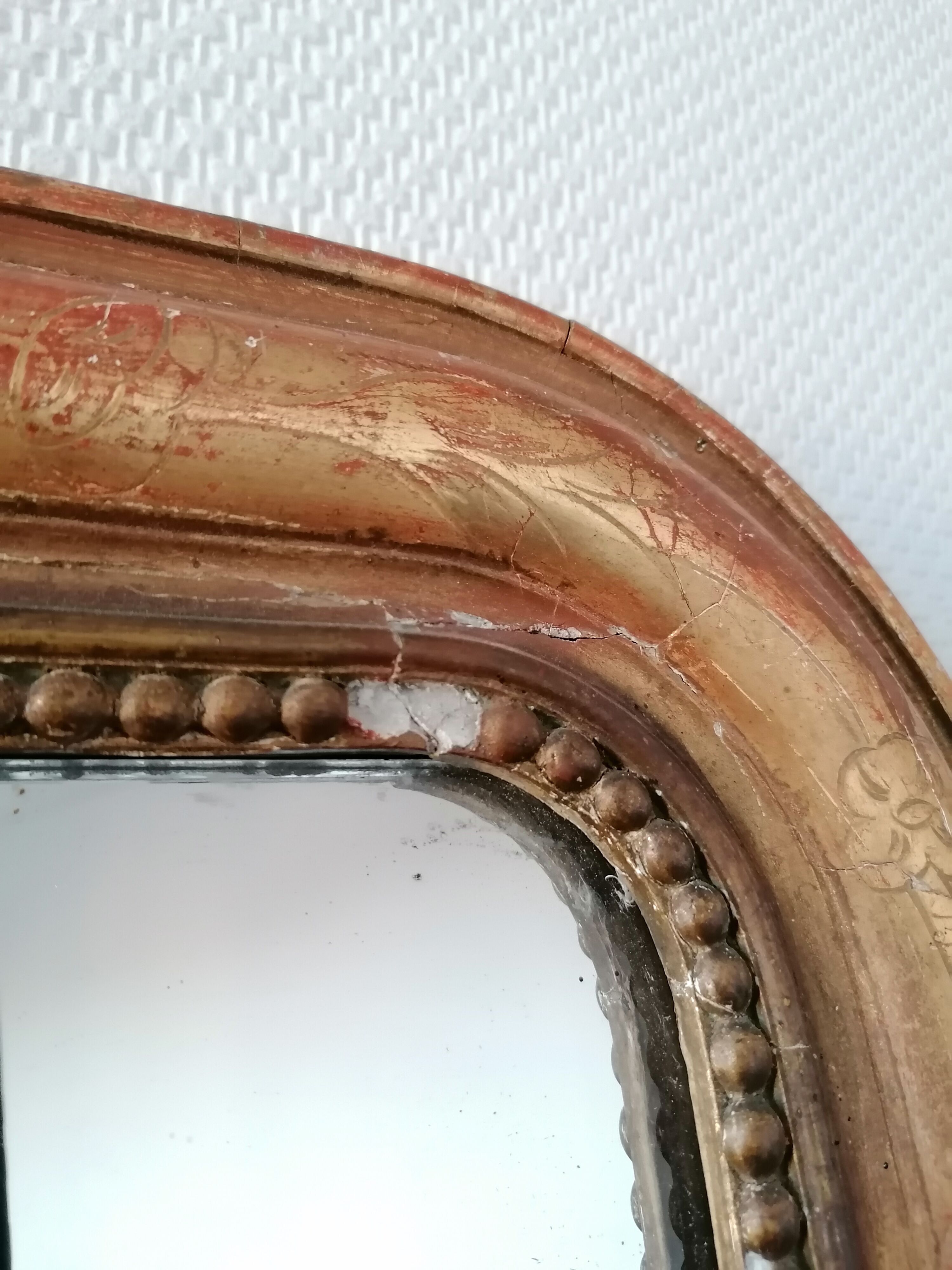 Miroir Louis Philippe mercure