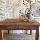 Wooden farmhouse coffee table