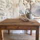 Wooden farmhouse coffee table