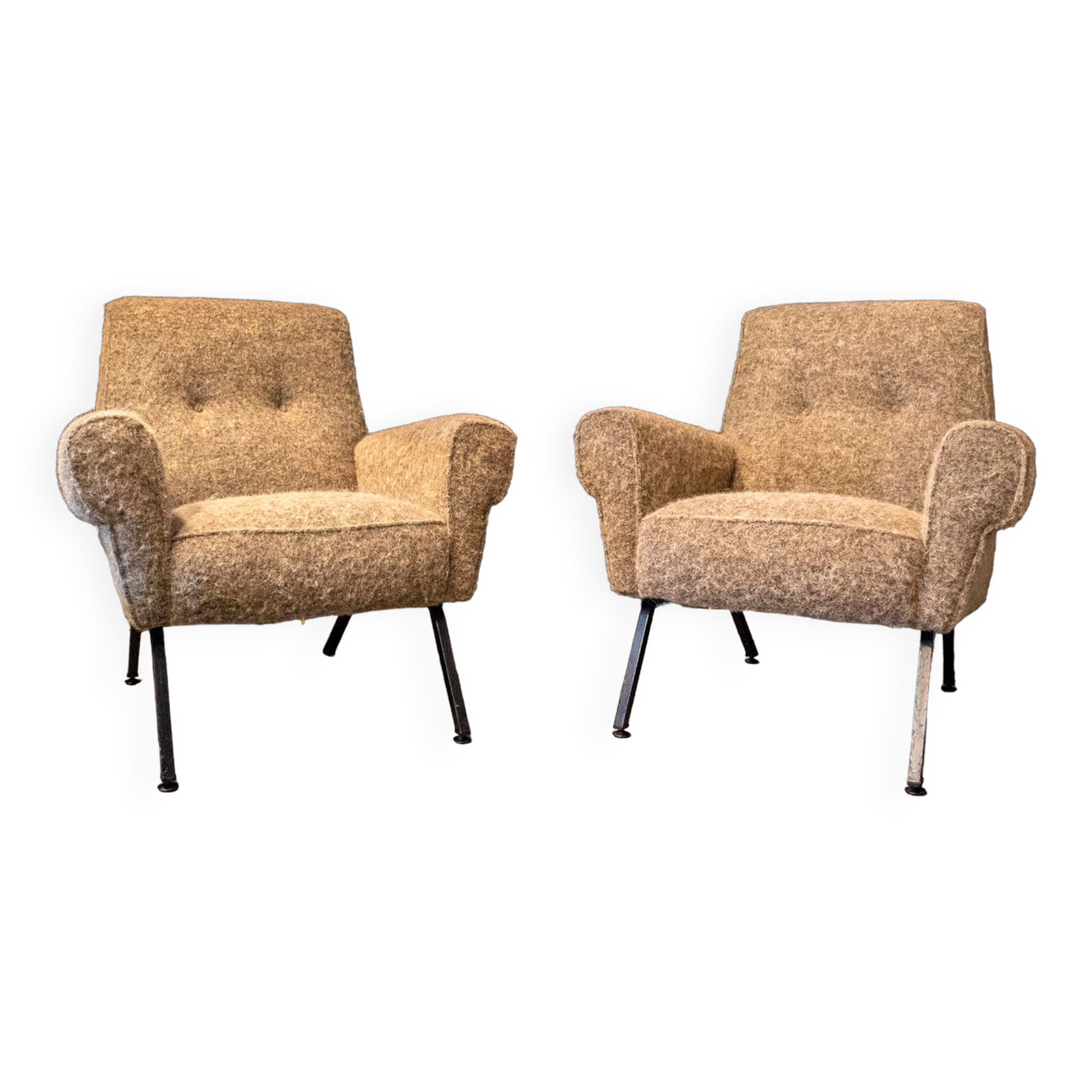 Vintage italian armchairs, 1960s, set of 2