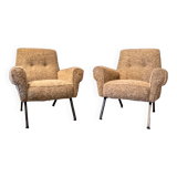 Vintage italian armchairs, 1960s, set of 2