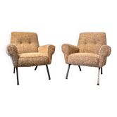 Vintage italian armchairs, 1960s, set of 2