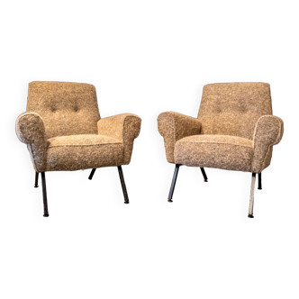 Vintage italian armchairs, 1960s, set of 2