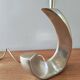 Pied de lampe desing vintage en laiton forme vague